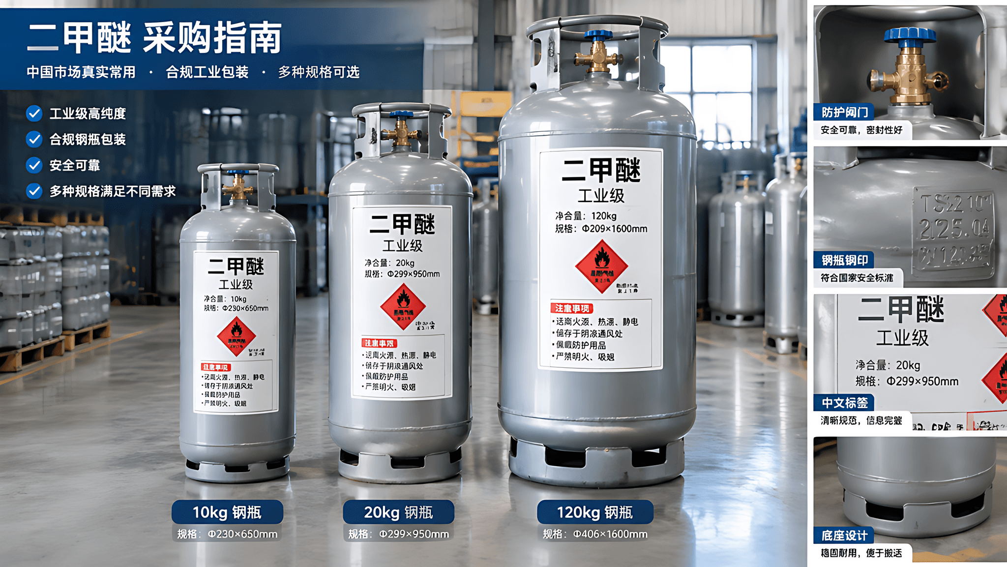 二甲醚采购指南:纯度等级、用途方向、包装规格与安全要求