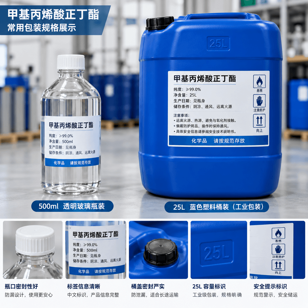 甲基丙烯酸正丁酯采购指南:名称核验、工业级指标、阻聚与包装要点|雄大化工