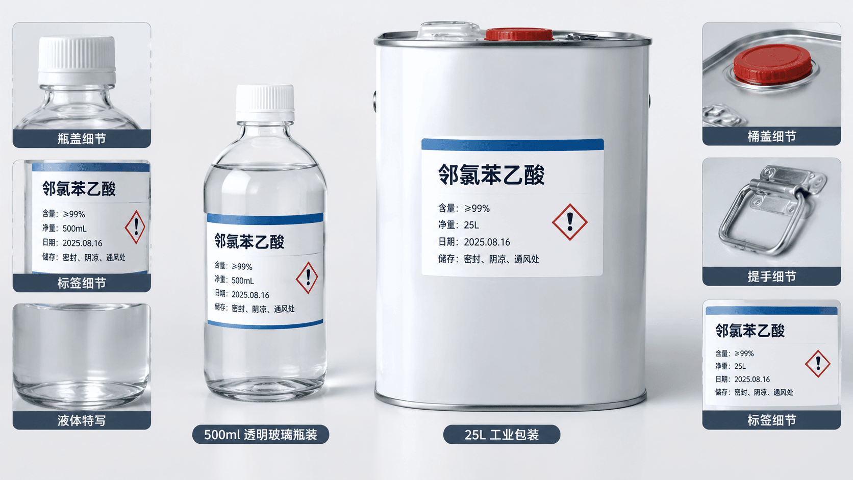 邻氯苯乙酸采购指南:CAS 2444-36-2 的等级区分、资料核验与包装选择(雄大化工)