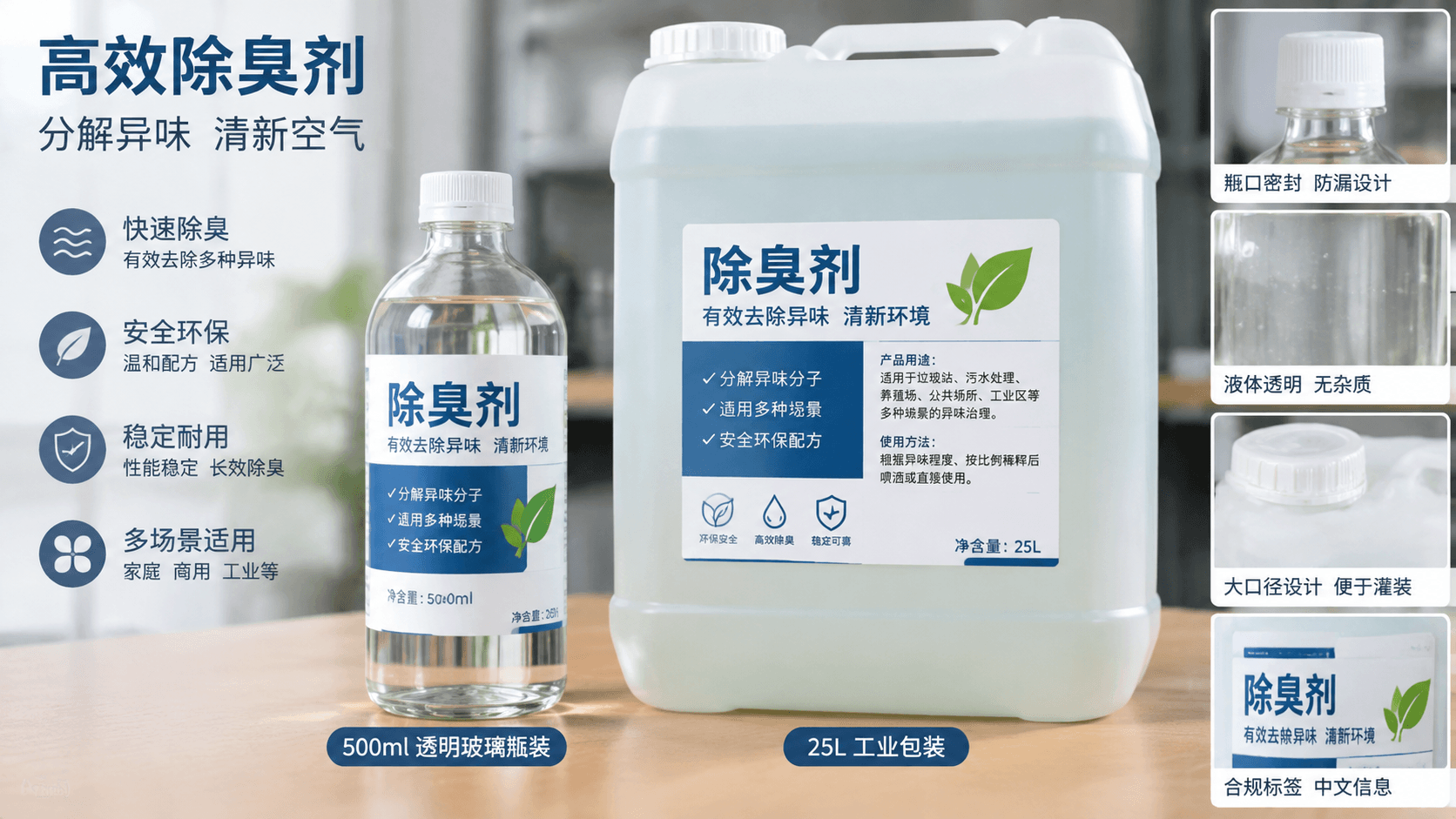 除臭剂采购指南:品类区分、指标核验、包装规格与选型要点