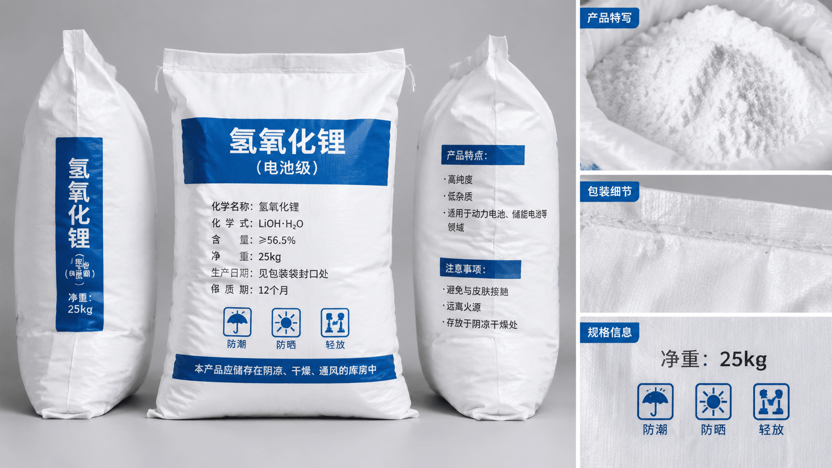 氢氧化锂(电池级)采购指南:等级标签核验、含量口径与包装要点