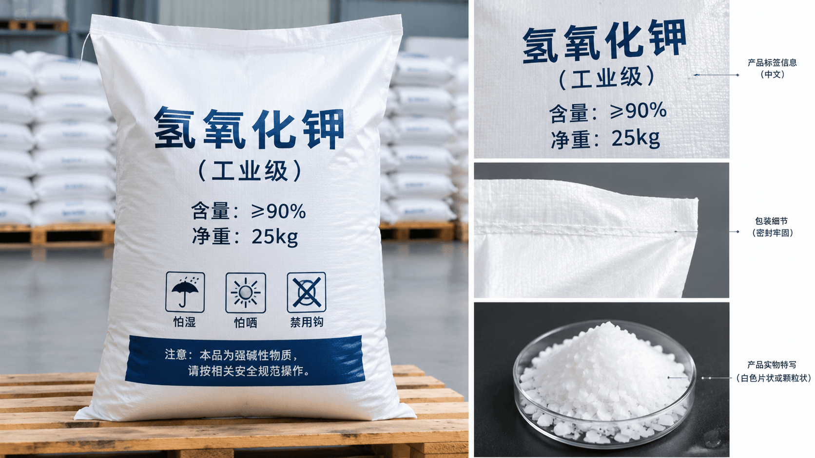 氢氧化钾(KOH)采购指南:名称识别、等级与执行标准、包装规格核验|雄大化工